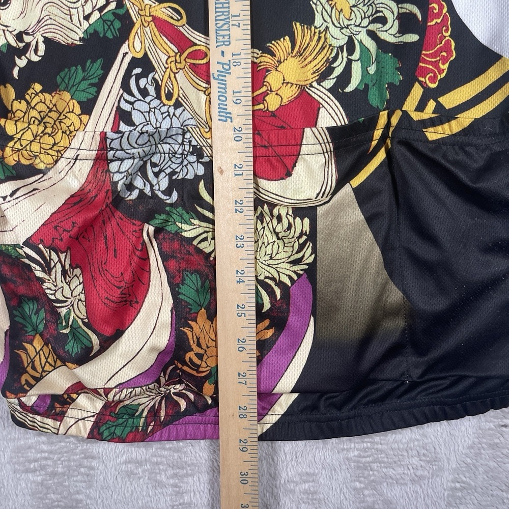 Aussie Japanese Geisha Kimono Samurai Cycling Jersey 1/2 Zip Men's XL Rockies - Picture 11 of 11